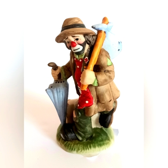 Emmett Kelly Jr. Miniature Porcelain Figurine by Flambro - Picture 1 of 6